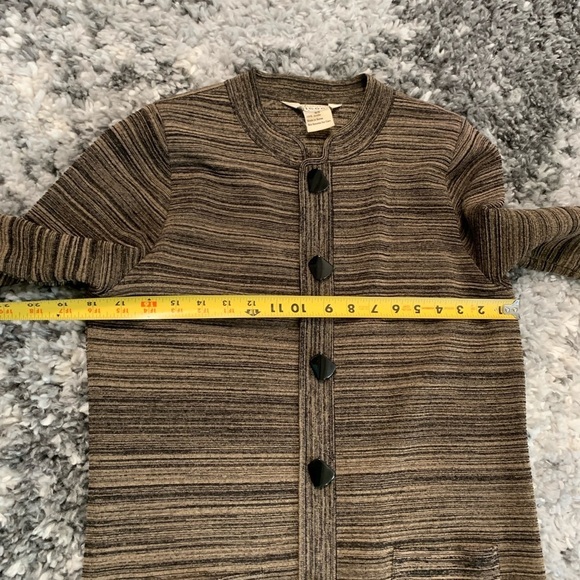 Misook Black and Tan Button Down Blazer - Picture 15 of 17